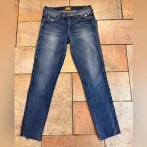 Mother Jeans The Ponyboy in Tequila Truth Size 26 Straight Leg not a fixed cuff